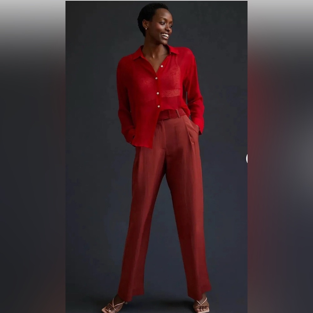 Anthropologie x Tiny Red Noreen Preppy Trousers